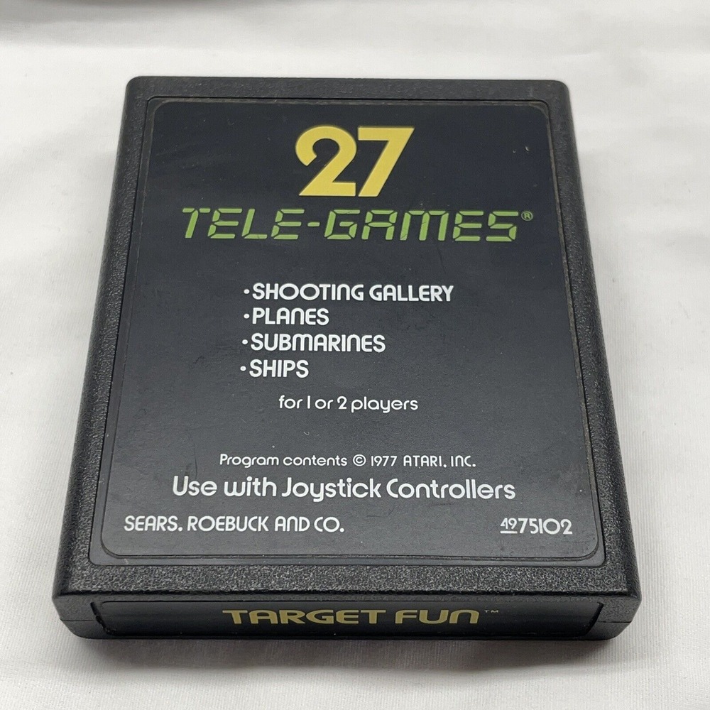 Target Fun "27 Tele-Games" Cartridge For‎ Atari 2600 - Used, Untested, Sears